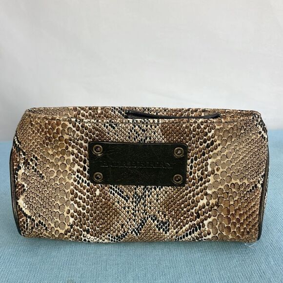 Burberry Tan Snake Pouch